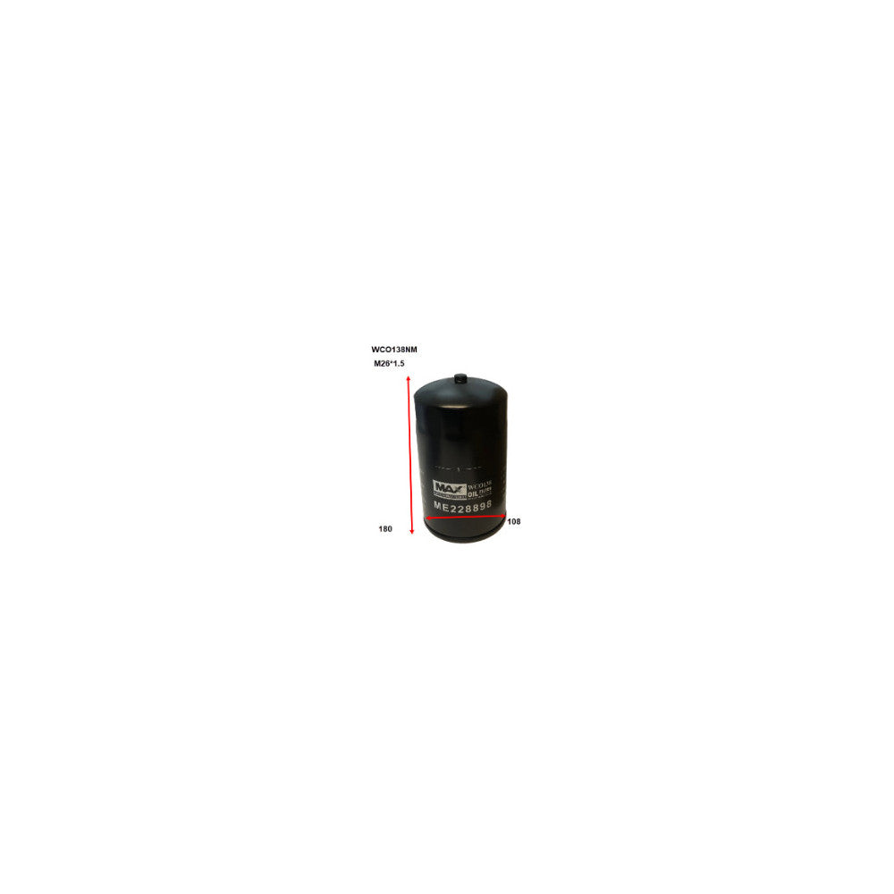 Wesfil OIL FILTER Z956 MITSUBISHI - WCO138NM