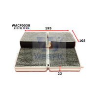 Wesfil CABIN FILTER RCA102P MAZDAWACF0038