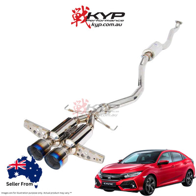 Invidia R400 Cat Back Exhaust Honda Civic RS FK7 16-21 (1.5T Centre Exit)