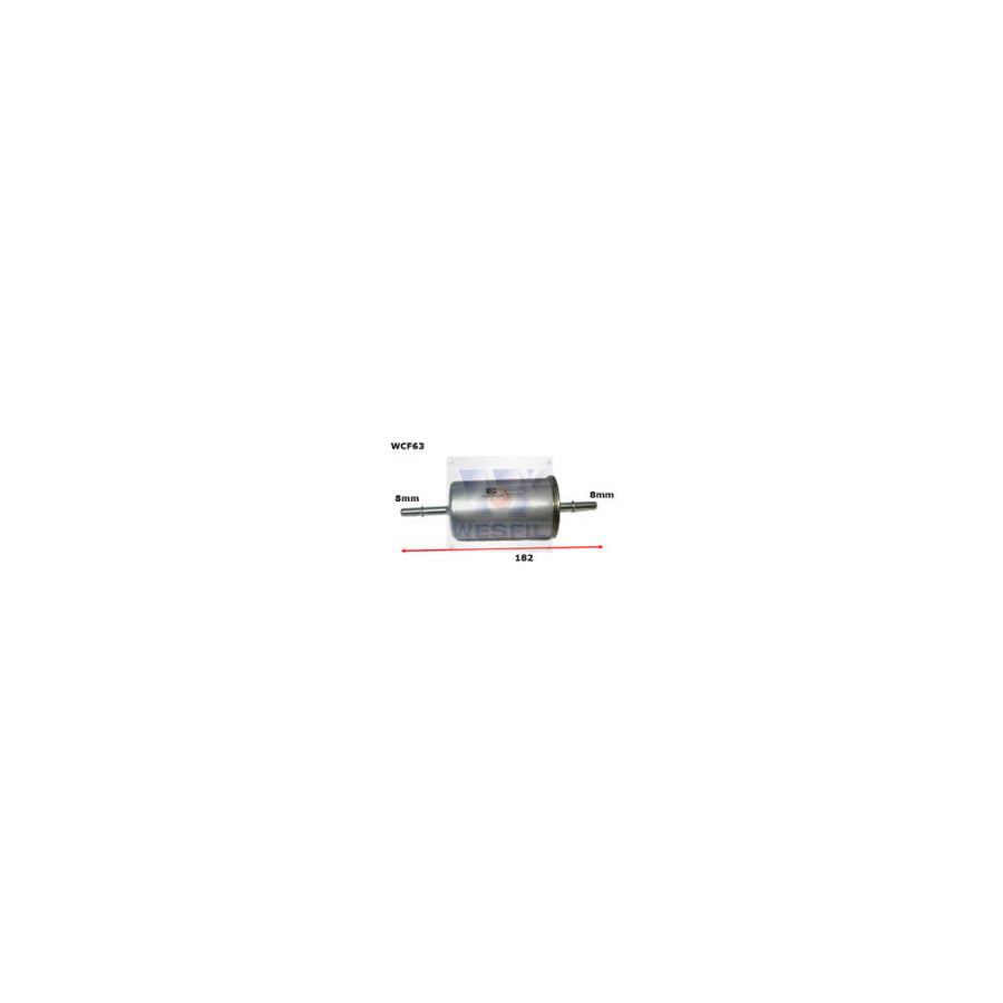 Wesfil EFI FUEL FILTER Z627 MAZDA - WCF63