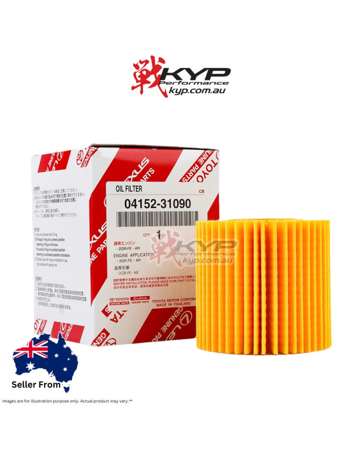 Toyota Genuine Oil Filter Element Kit - 04152-31090 (2GR-FE / 7GR-FKS)