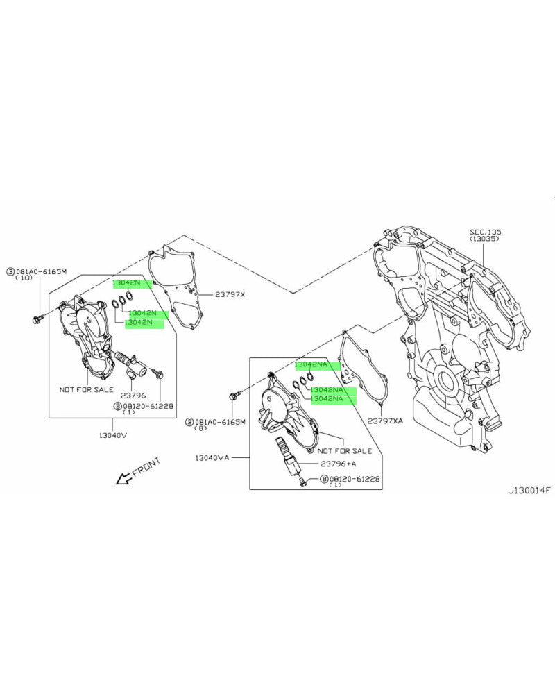 NISSAN OEM CAMSHAFT SEAL-OIL - 13042-3HD0A
