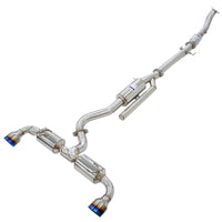 Invidia N2 O2 Housing Back Exhaust - Straight Cut Black Stainless Tips Toyota Yaris GR XPA16R
