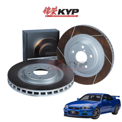 DIXCEL TYPE FS BRAKE DISCS - NISSAN SKYLINE GT-R N1 R34 (REAR, BREMBO 322 X 22MM) ROTOR