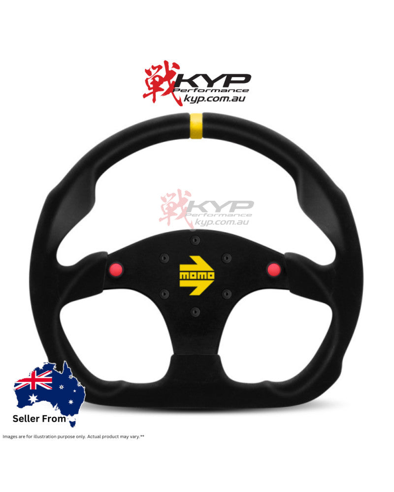 MOMO MOD.30 B Black Suede Steering Wheel 320mm - VR30B32BKNEWR
