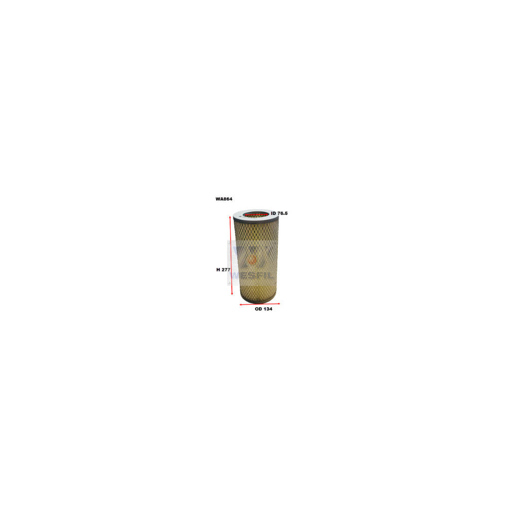 Wesfil WA864 - AIR FILTER A1215 TOYOTA - WA864