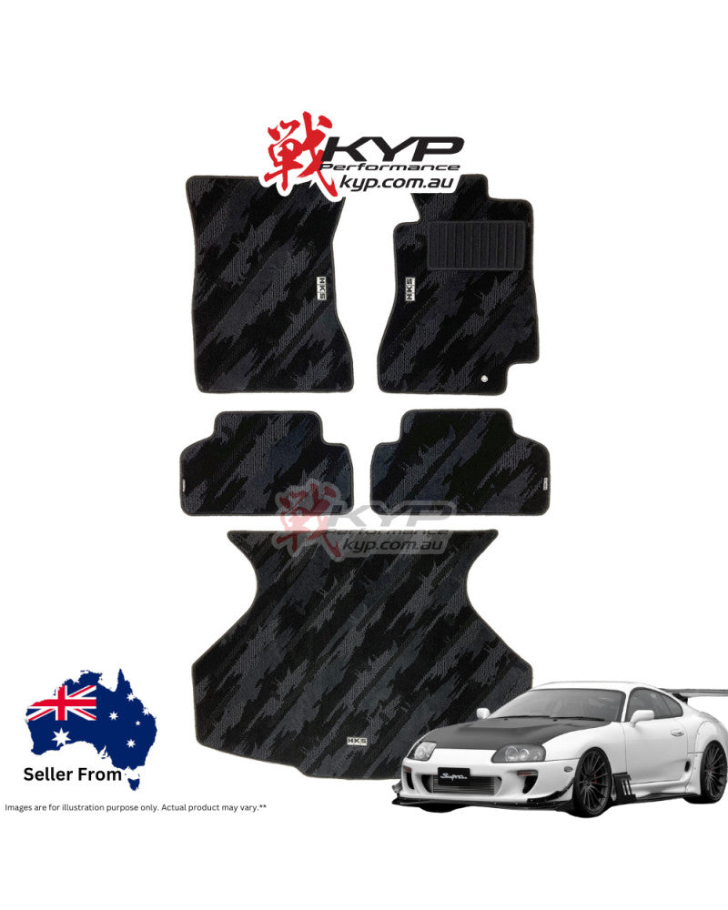 HKS FLOOR AND LUGGAGE MATS OCT RHD SET OF 5 FOR TOYOTA SUPRA JZA80 53001-AT024