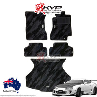 HKS FLOOR AND LUGGAGE MATS OCT RHD SET OF 5 FOR TOYOTA SUPRA JZA80 53001-AT024
