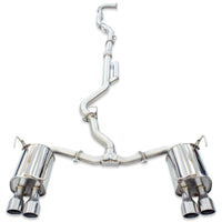 Invidia Q300 Turbo Back Exhaust - Rolled Polished Stainless Tips Subaru WRX VB 22+ (Sedan CVT Auto)