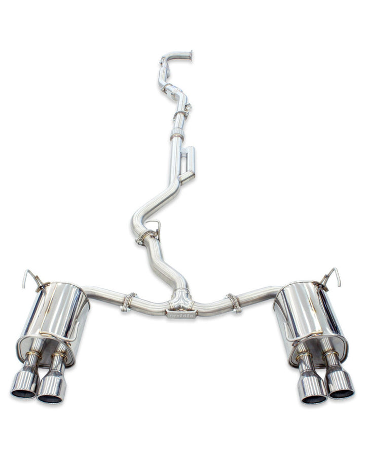 Invidia Q300 Turbo Back Exhaust - Rolled Polished Stainless Tips Subaru WRX VB 22+ (Sedan CVT Auto)