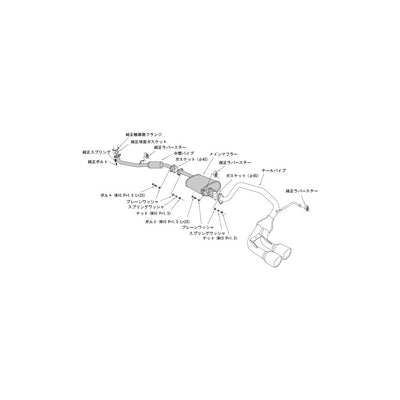 HKS COOL STYLE II EXHAUST For HONDA N WGN JH1 32024-AH009