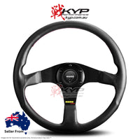 MOMO Tuner Black Leather 350mm Steering Wheel - 11110335211R