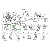 TOYOTA OEM Disc Brake Hydraulic Hose - 90947-02476