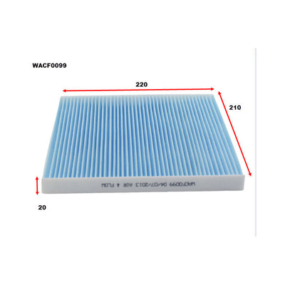 Wesfil WACF0099 - CABIN FILTER HOLDEN/ISUZUWACF0099