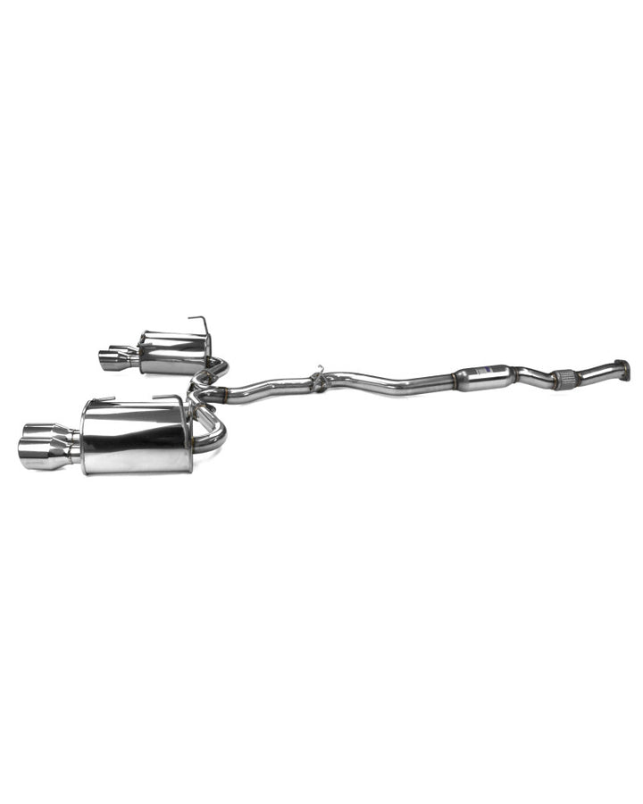 Invidia Q300 Turbo Back Exhaust - Rolled Titanium Blue Tips Subaru WRX 15-21 (6MT)