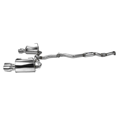Invidia Q300 Turbo Back Exhaust - Rolled Titanium Blue Tips Subaru WRX 15-21 (6MT)