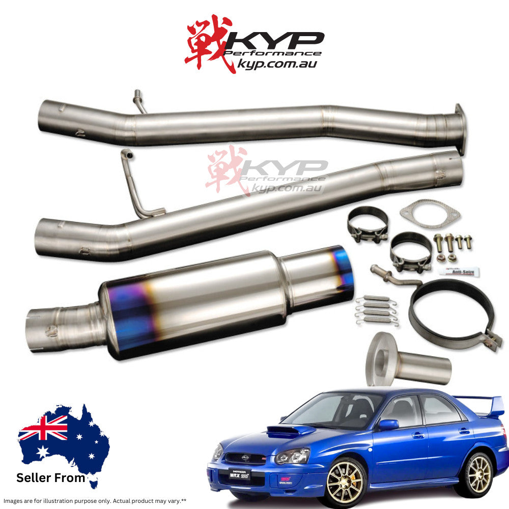 RSE FULL TITANIUM MUFFLER EXHAUST FOR SUBARU IMPREZA GDB E G JDM EJ20 RB6090-SB01B