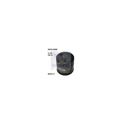 Wesfil OIL FILTER CHRYSLER - WCO136NM
