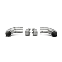 Akrapovic Link Pipe Set (SS) to Mount Tips on Stock Set (SS) for VW Mk6 GTI