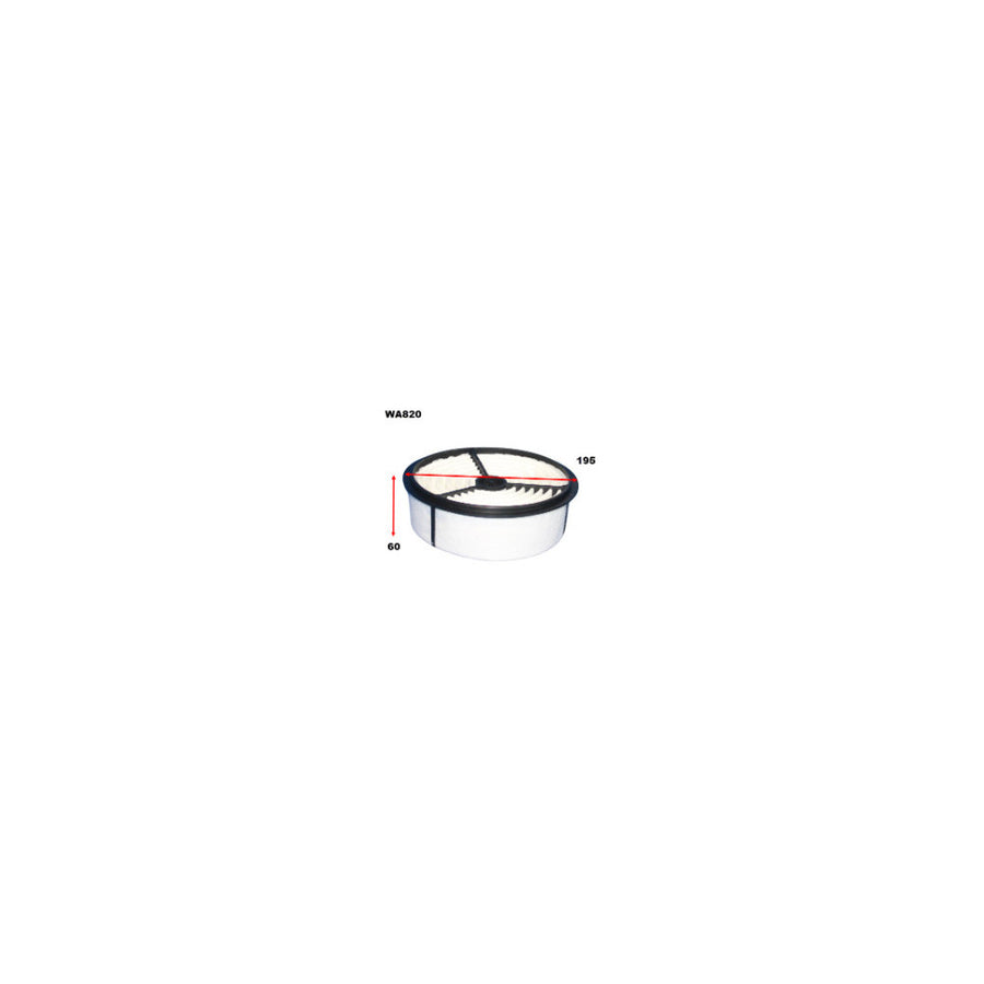 Wesfil AIR FILTER A466 TOYOTA - WA820