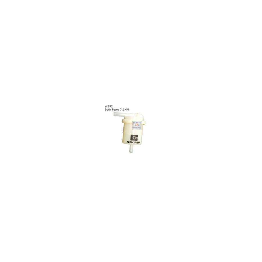 Wesfil PLASTIC IN-LINE FUEL FILTER Z92 HOLDEN/HYUNDAI/MITSUBISHI - WZ92