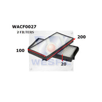 Wesfil CABIN FILTER RCA304P SSANGYONGWACF0027