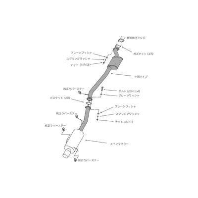 HKS Hi-Power 409 EXHAUST For NISSAN SKYLINE GT-R BCNR33 RB26DETT 31006-AN013