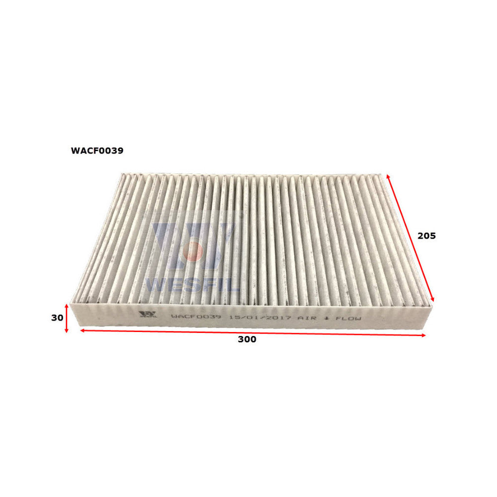 Wesfil CABIN FILTER RCA139C AUDI/VWWACF0039