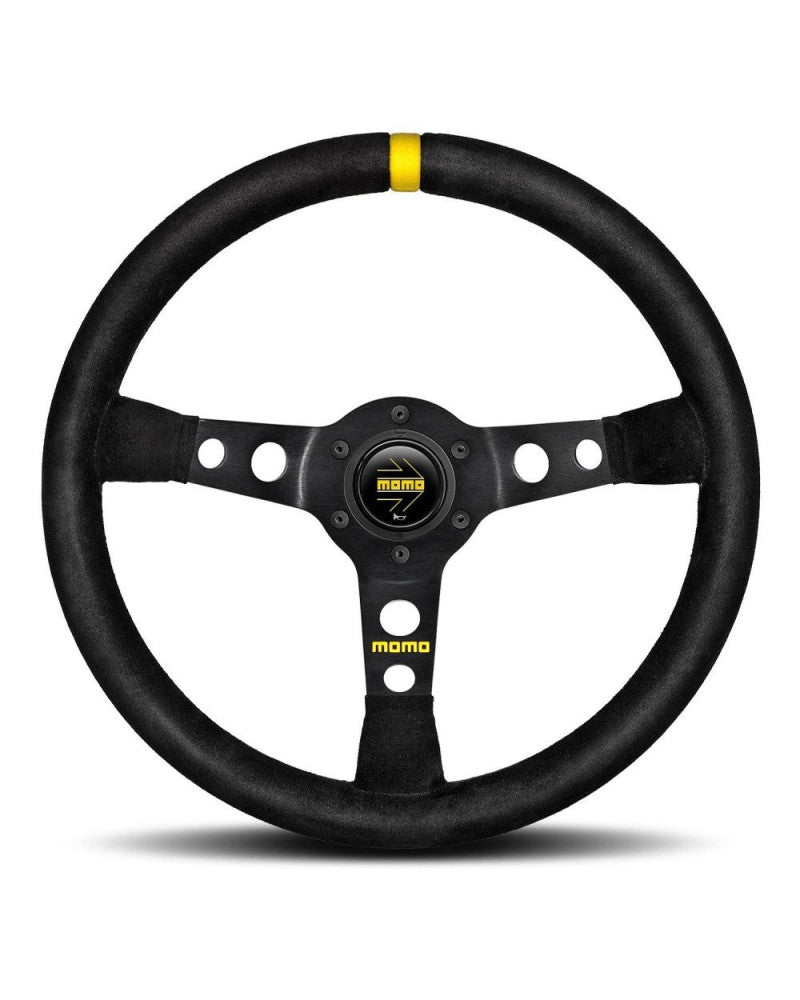 MOMO MOD 07 Black Suede 350mm Steering Wheel - 11111811311L