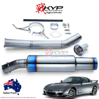 RSE FULL TITANIUM MUFFLER EXHAUST FOR MAZDA RX-7 FD3S 13B RB6090-MZ05A