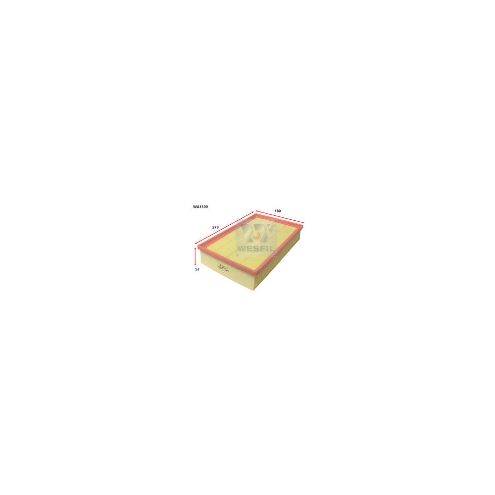 Wesfil AIR FILTER A1595 SSANGYONG - WA1109