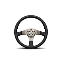 MOMO Tuner Anthracite Black Leather 320mm Steering Wheel - 11110332111R