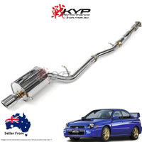 Invidia Q300 Cat Back Exhaust - Rolled Polished Stainless Tips Subaru WRX/STI GD 01-07