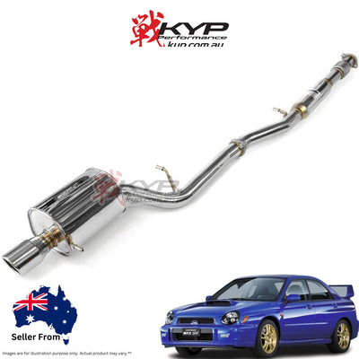 Invidia Q300 Cat Back Exhaust - Rolled Polished Stainless Tips Subaru WRX/STI GD 01-07