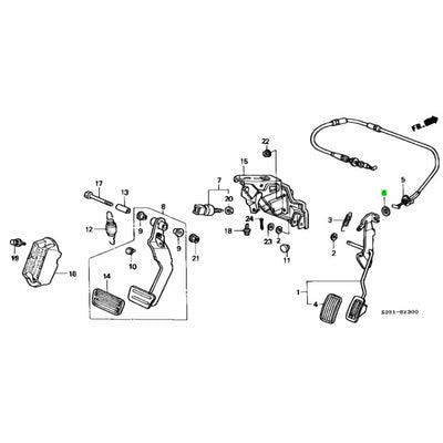 HONDA OEM Throttle Cable seal