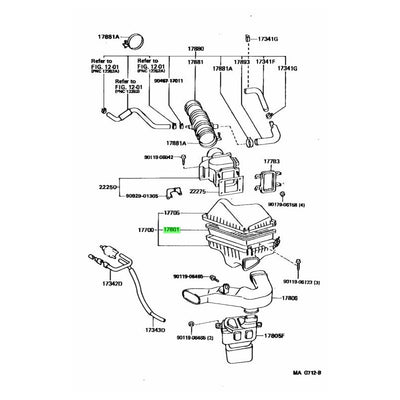 TOYOTA OEM AIR CLEANER FILTER - 17801-74060