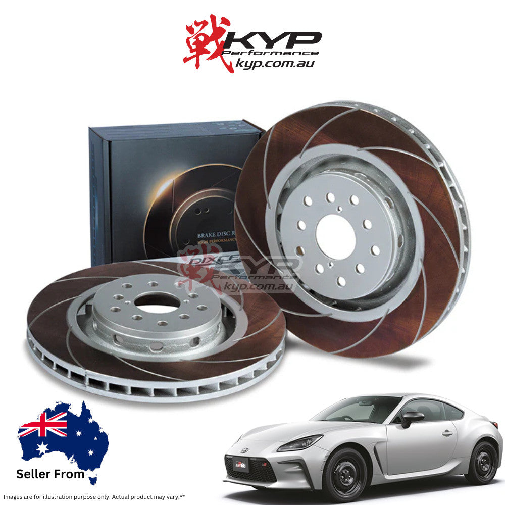 DIXCEL TYPE FC BRAKE DISCS - SUBARU STI 01+/ STI 07+/BRZ TS 17+ ZC6 ZD8 /TOYOTA 86 ZN6 GR86 ZN8 GTS 17+ (5X100 FRONT 326 X 30MM)