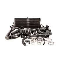 Process West Front Mount Intercooler Kit w/Black Core, Black Piping for Subaru STI 08-14 - PWFMIC03B