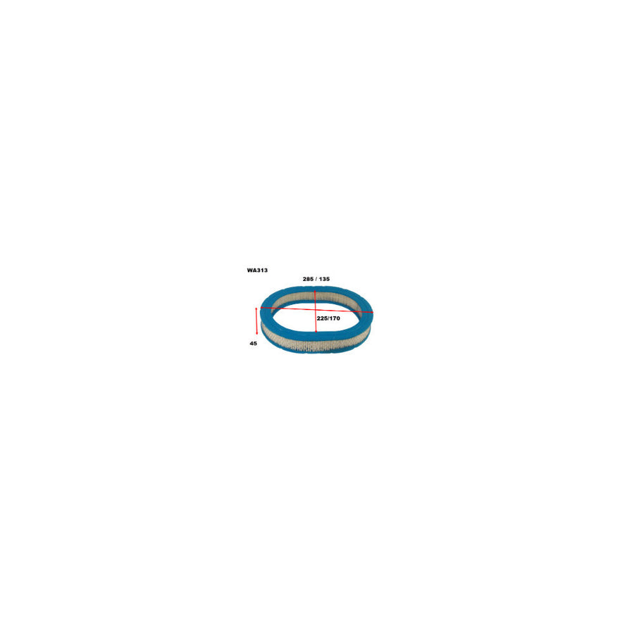 Wesfil AIR FILTER A313 FORD/HONDA/MAZDA - WA313