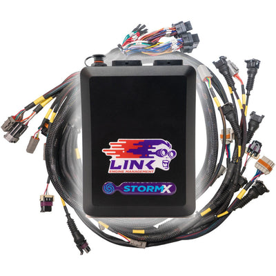 LINK G4X STORMX ECU + TERMINATED LS ENGINE HARNESS DRIVE-BY-CABLE BUNDLE