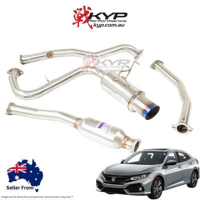 Invidia N1 Single Exit Cat Back Exhaust Honda Civic FC/FK 16-20 1.5T (Excl Centre Exit RS)