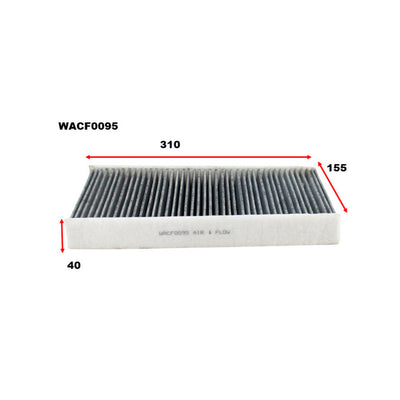 Wesfil CABIN FILTER RCA293P CITROEN/PEUGEOTWACF0095