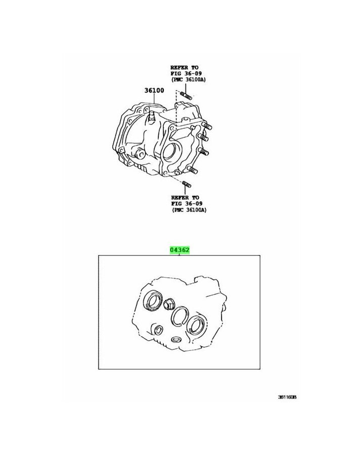 TOYOTA OEM TRANSFER OVERHAUL GASKET KIT - 04362-42020