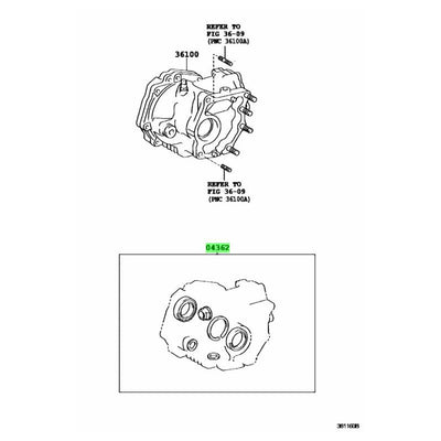 TOYOTA OEM TRANSFER OVERHAUL GASKET KIT - 04362-42020