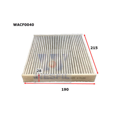 Wesfil WACF0040 - CABIN FILTER RCA164P/178P/260P TOYOTAWACF0040