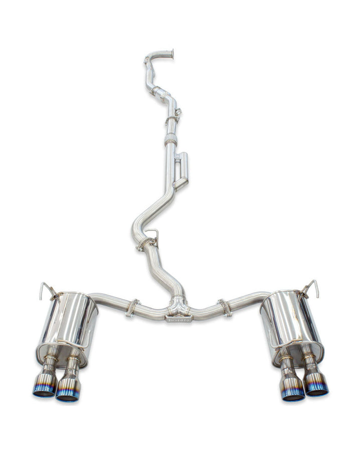 Invidia Q300 Turbo Back Exhaust - Rolled Polished Stainless Tips Subaru WRX VB 22+ (Sedan 6MT)
