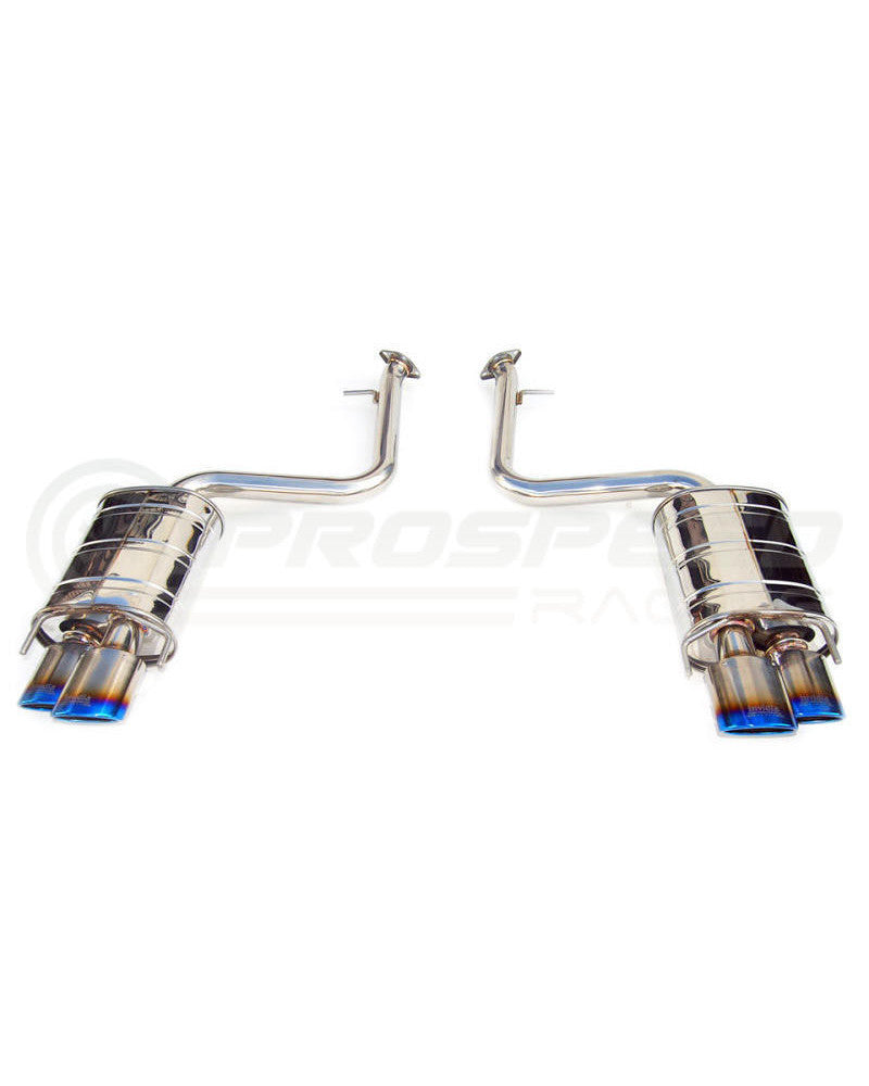 Invidia Q300 Axle Back Exhaust - Rolled Titanium Blue Tips Lexus RC200T/RC300/RC350 SC10R 14-21