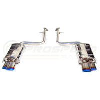 Invidia Q300 Axle Back Exhaust - Rolled Titanium Blue Tips Lexus RC200T/RC300/RC350 SC10R 14-21