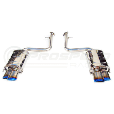 Invidia Q300 Axle Back Exhaust - Rolled Titanium Blue Tips Lexus RC200T/RC300/RC350 SC10R 14-21
