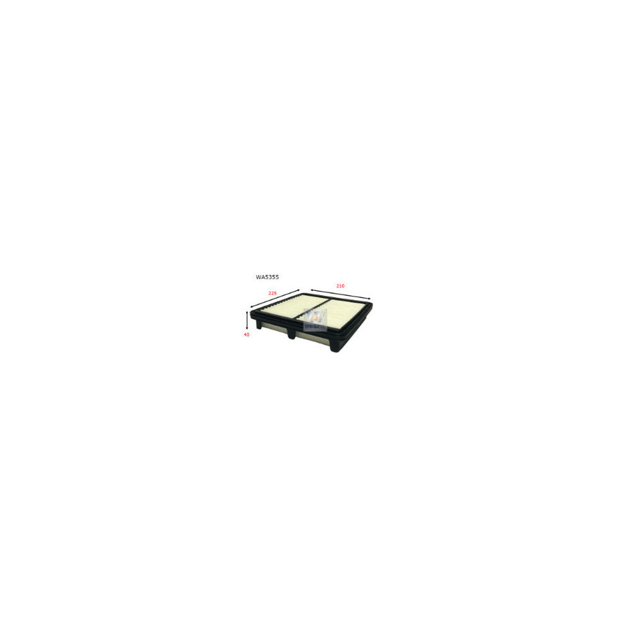 Wesfil AIR FILTER A1887 MAZDA MAZDA - WA5355